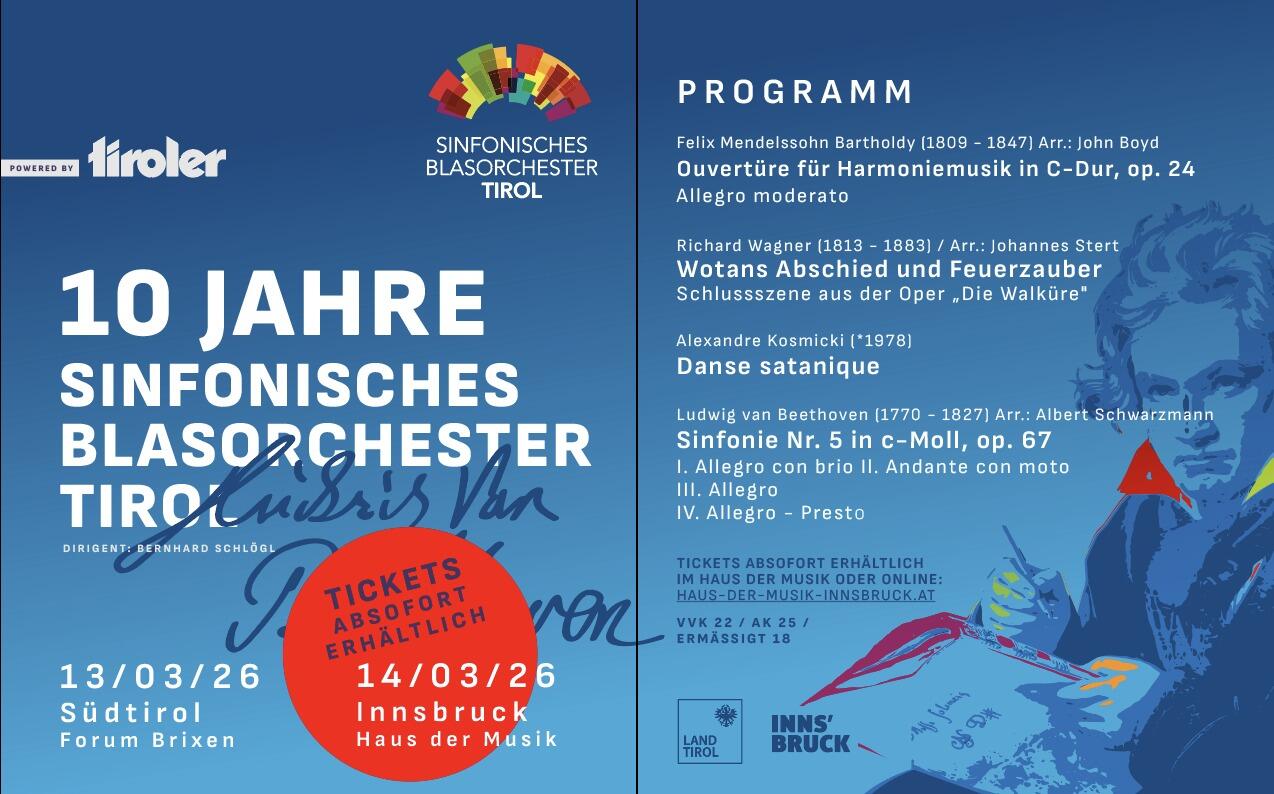 10 Jahre Sinfonisches Blasorchester Tirol