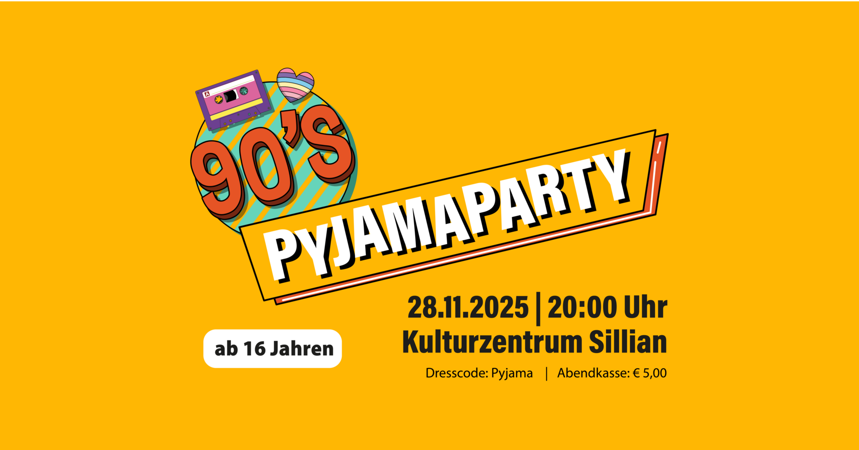 90er-Jahre Pyjamaparty in Sillian - Ermäßigung