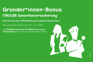 Tiroler TIROLER Gründerinnenbonus
